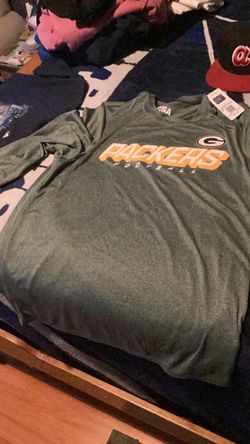 Green Bay packers nfl team men’s long sleeve shirt size large dark green heather new with tags color green new