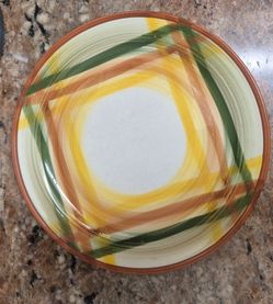 Vernonware Homespun dinner plates