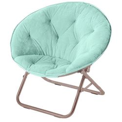 Disney Frozen 2 Saucer Chair, Featuring Anna & Elsa, Pink Polyester for Kids