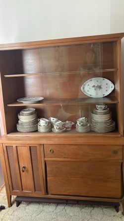 China cabinet and buffet. Light wood. Solid wood