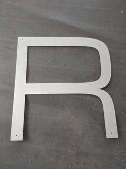 Stainless Steel Letter - R