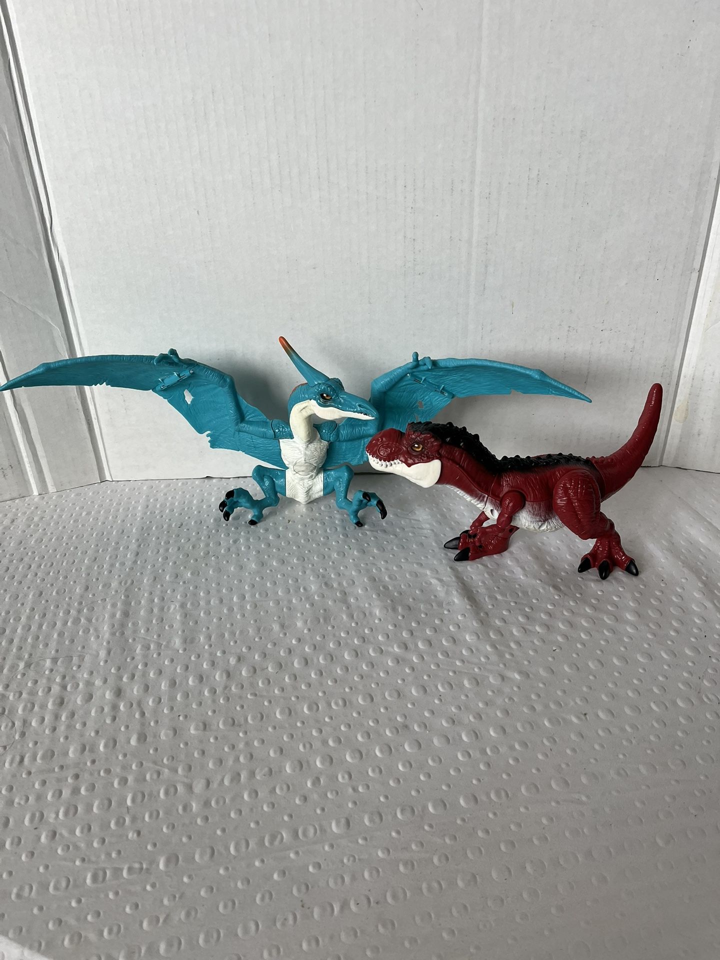 Two Zuru Robo Alive Dino Action T-Rex and ZURU Robo Alive Dino Action Pterodactyl,