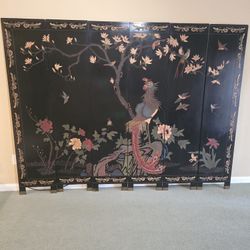 Wood Asian Art Decor 