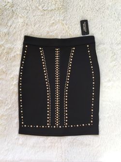 Brand new Forever 21 black rivets skirt