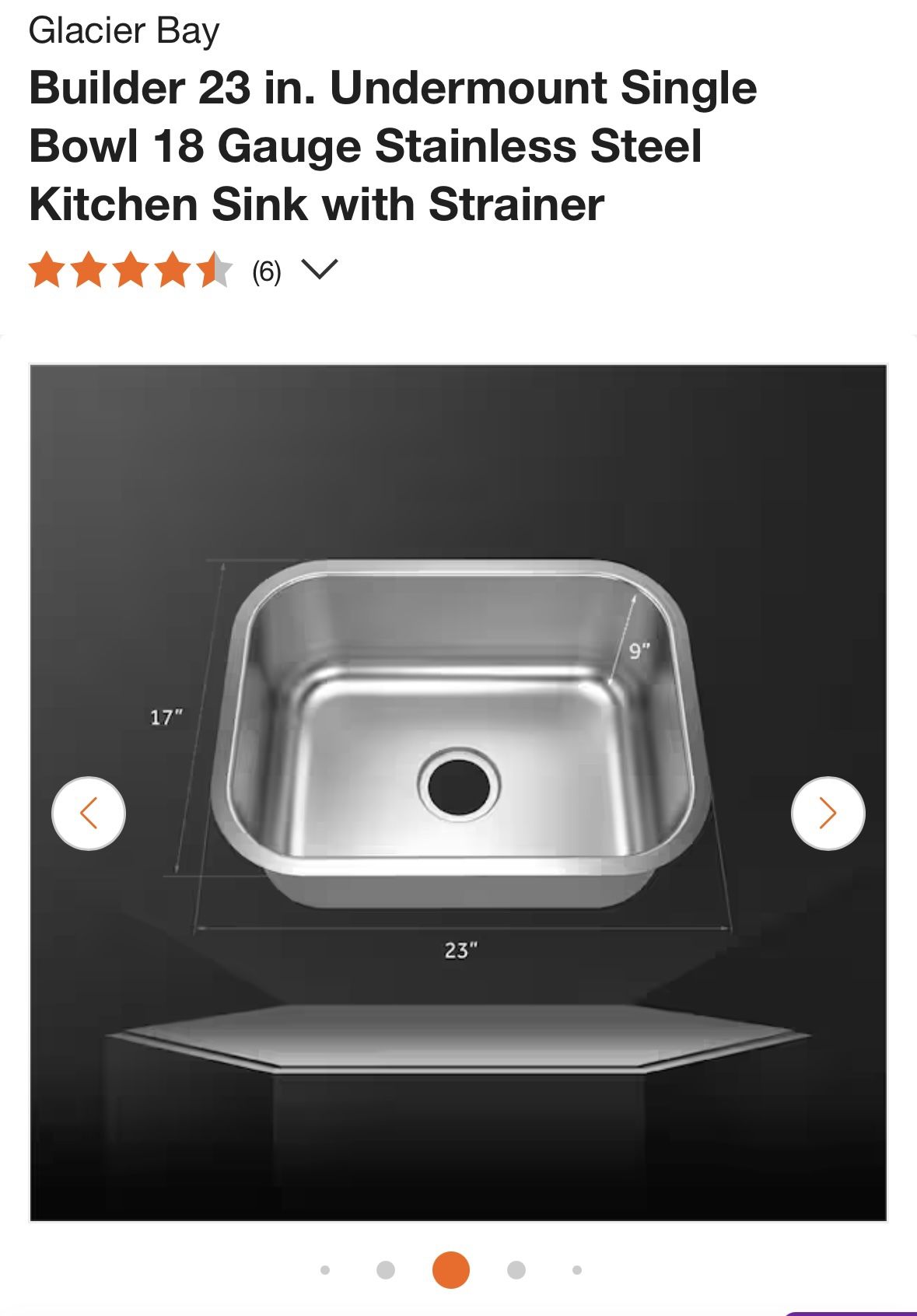 Kitchen Sink- Brand New