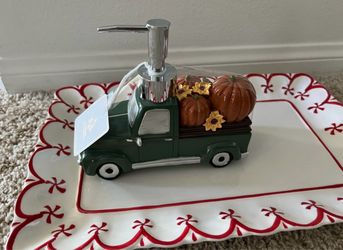 Fall Harvest Truck Soap Dispenser