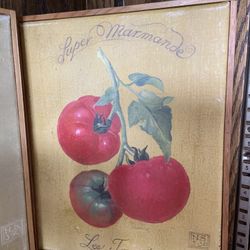 Vintage Veggie Wall Art