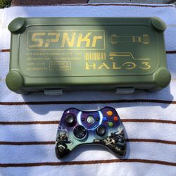 *RARE* HALO Xbox 360 Spartan Controller & SPNKR Case🔥🔥