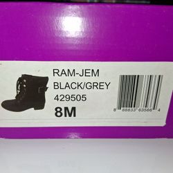 Rampage Black/Grey Boots 