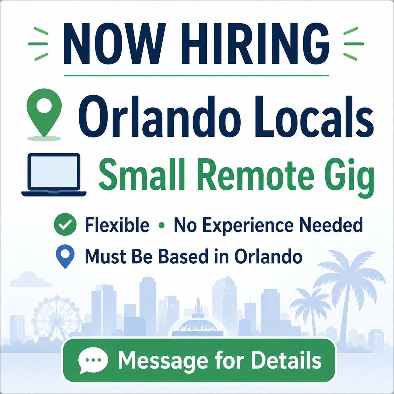 Small Paid Gig for Orlando Locals