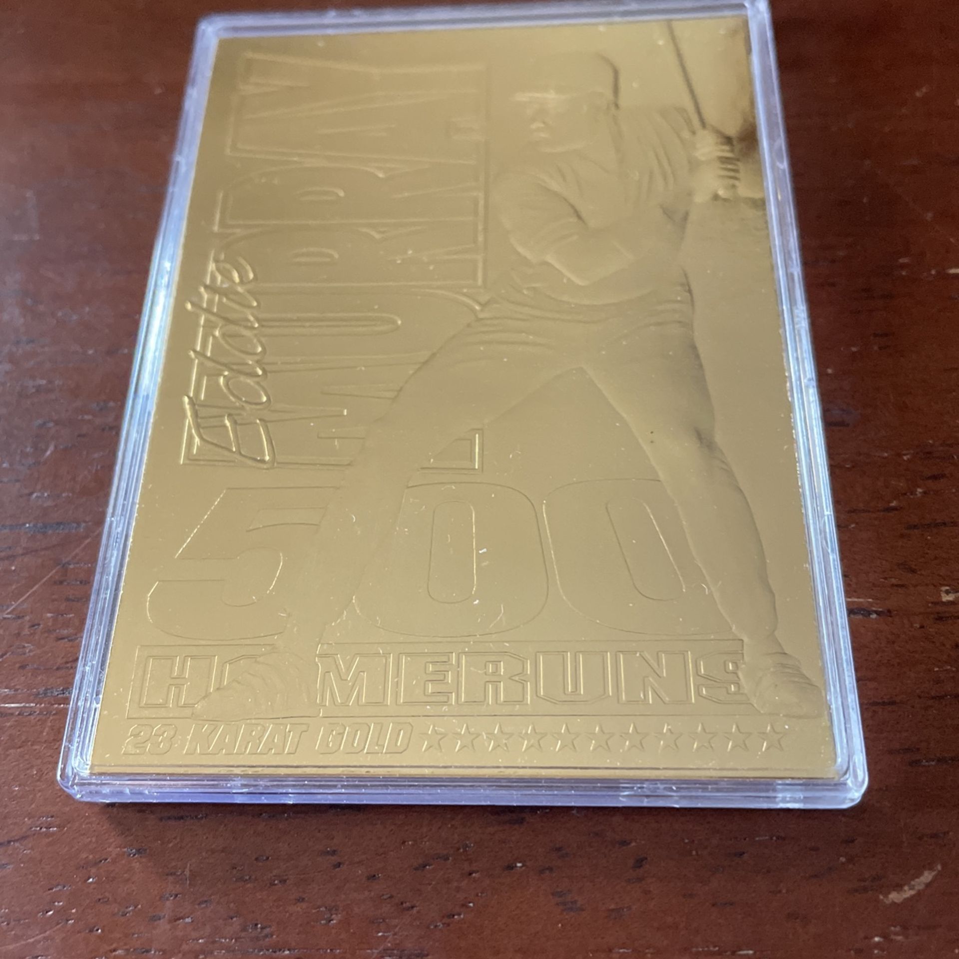 Eddie Murray 23 karat gold foil card