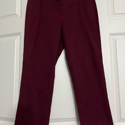 It’s Very Good Pants For Women’s Made By j .Crew It’s High Rise Pants The Size Is 12 The Color Is Midnight Burgundy 