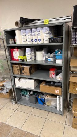 6 ULINE Heavy-Duty Industrial Steel Shelving Units – $1,200 OBO