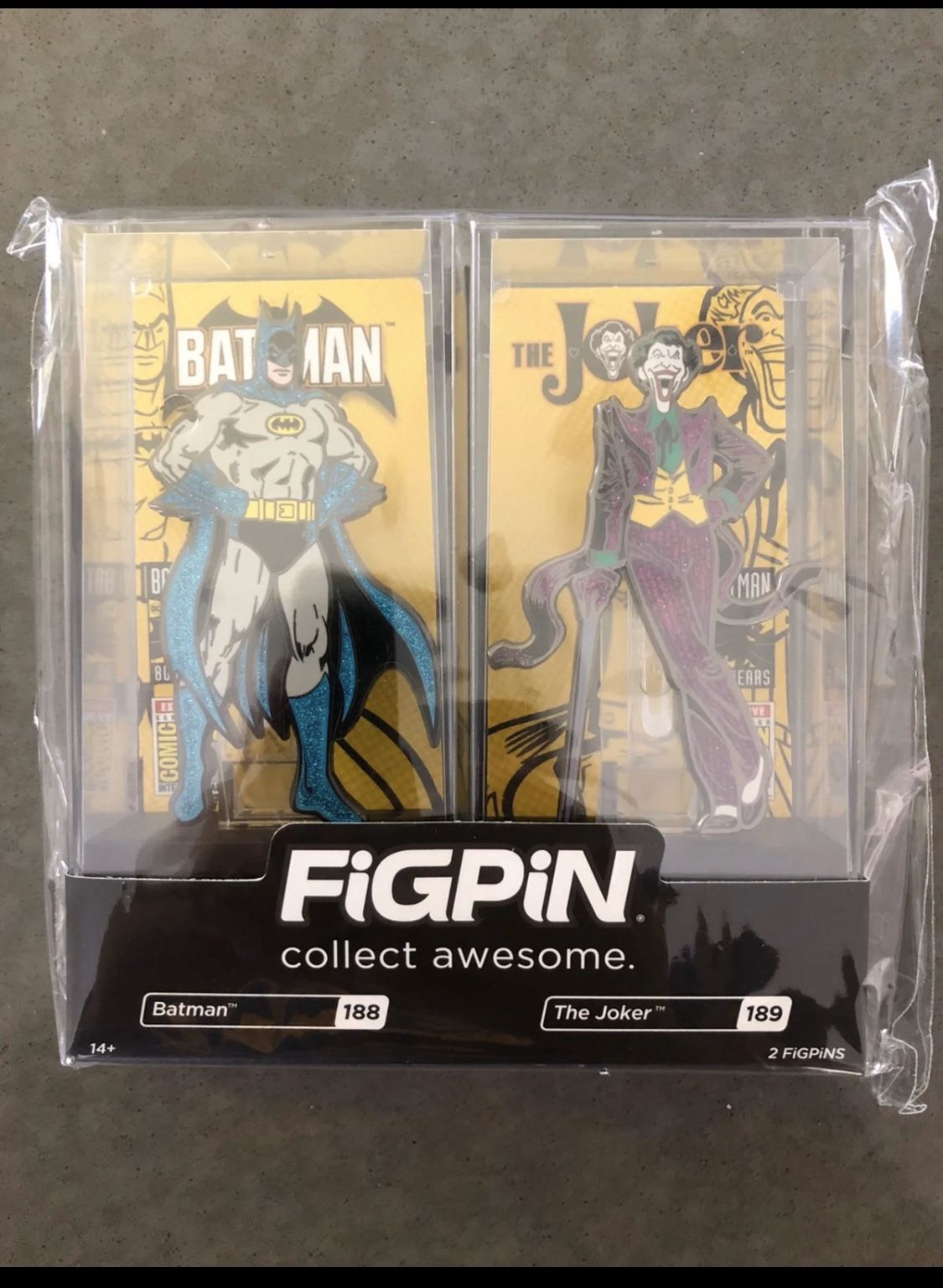 Batman and Joker FigPin