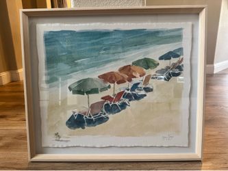 Beautiful beach art for wall