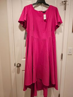 Lena Dress size 20 NEW Hot Pink Lane Bryant