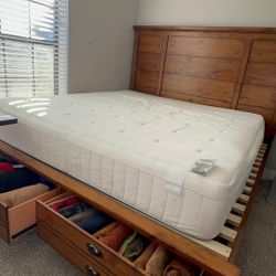 Pure Wood King Size Bed Frame Two Night Stands And Dresser