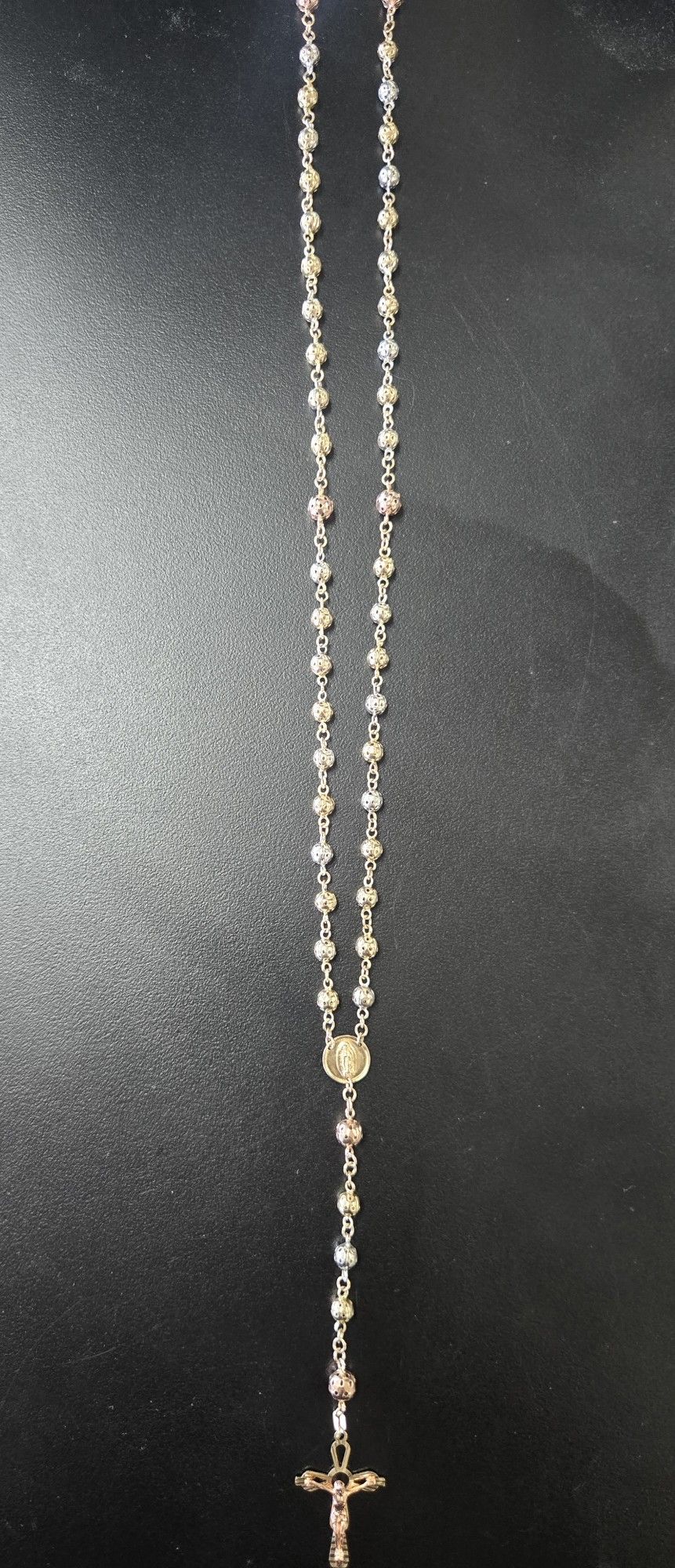 Tri Color Rosary (AUTHENTIC GOLD)