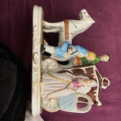    Listing title Vintage Hand Painted Porcelain Courting Victorian Couple Figurine 
