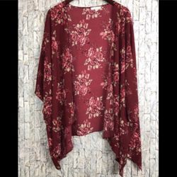 NWT Moa Moa Beautiful Floral Shawl Kimono Got Sale !!!