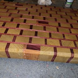 Homemade Missing Brick Cutting Board