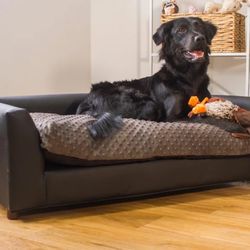 Dog Sofa - So Cute! Very Comfy! Elegant Leather