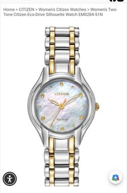Citizens Eco Women's 2 tone watch