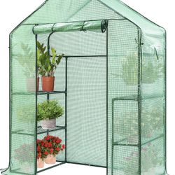 Walk In Outdoor or Indoor Covered Portable Plant Greenhouse