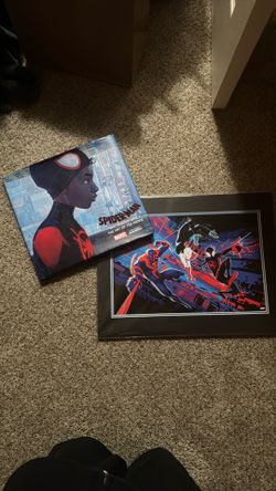 Spider-man Into The Spiderverse Wall art + Art book