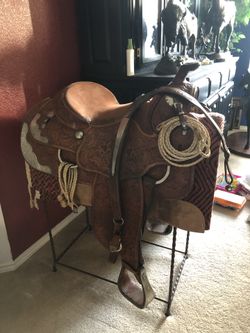 Del Varney Show Saddle with Silver