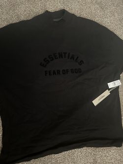 Fear Of God Essentials Jet Black Shirt (Size Large)