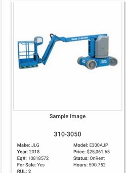 Boom 30-33’ articulating for sale!