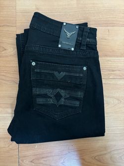 36x32 Black Western Bull Jeans