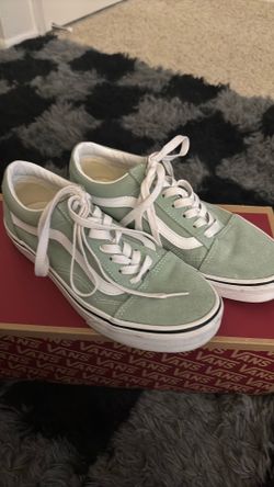 Green Vans size 7.5