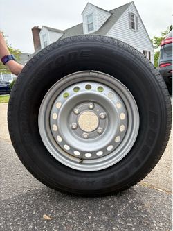 5 OEM Ford Bronco Steel Rims with Bridgestone Dueler H/T Tires