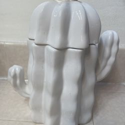 Ceramic Cactus Cookies Jar