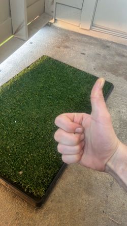 Indoor Dog Grass Potty Pad Tray