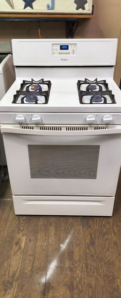 Whirlpool White 4 Burner Gas Range