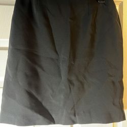 Petite Sophisticate Business Professional Black Skirt