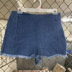 Zara High Waisted Denim Shorts