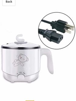  DCIGNA Electric Mini Hot Pot, Noodle Cooker, 1.5L