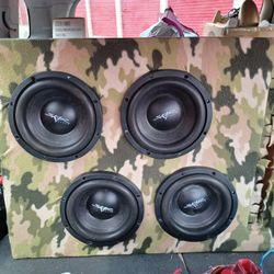 4- 8 Imch Skar Sdr Subwoofers In Tuned Enclosure