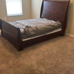   $75 it picked up within the next three hours Full  Bed  Frame Mat&box