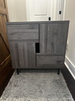 Walker Edison Accent Storage Cabinet – Slate Grey