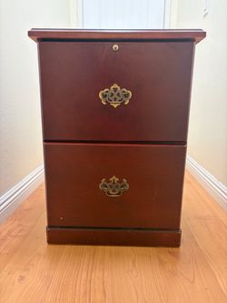 Mahogany solid wood filing cabinet