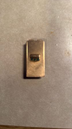 A spring U money clip 2” long  gold