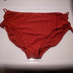 Women's Plus Size Lace Up High Waist Swim Bottom