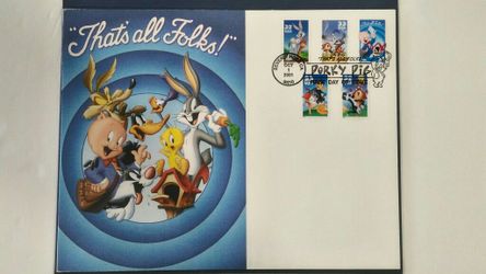 USA FDC #3534A Looney Tunes cachet 2001
