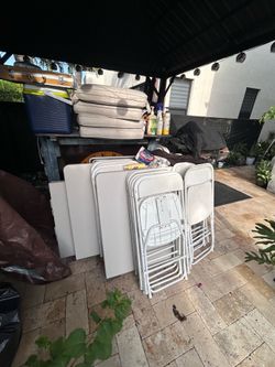Chairs and tables