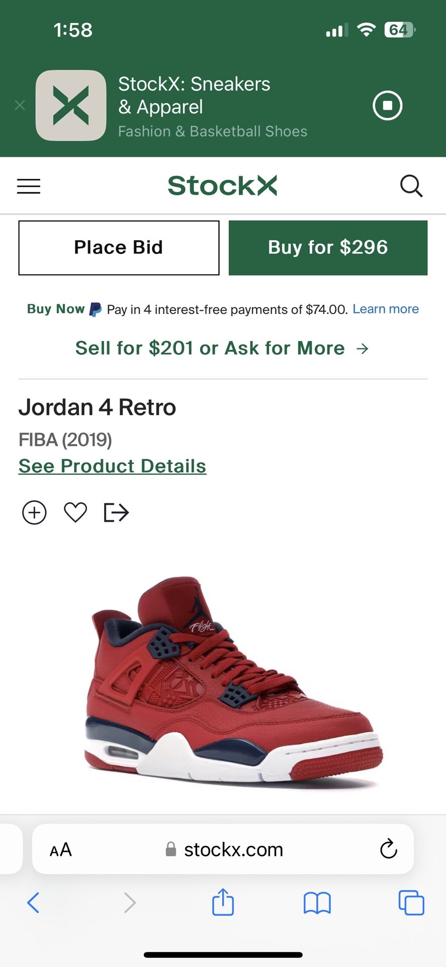 Air Jordan 4 Retro Se Red Sz10